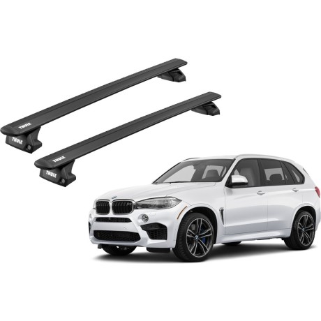 Barras THULE EVO WingBar para autos BMW X5 2014 a 2018 negro