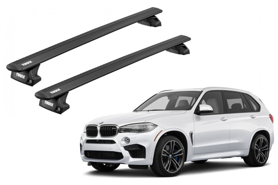 Barras THULE EVO WingBar para autos BMW X5 2014 a 2018 negro