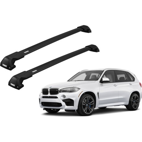 Barras THULE EDGE Flush para autos BMW X5 2014 a 2018 negro