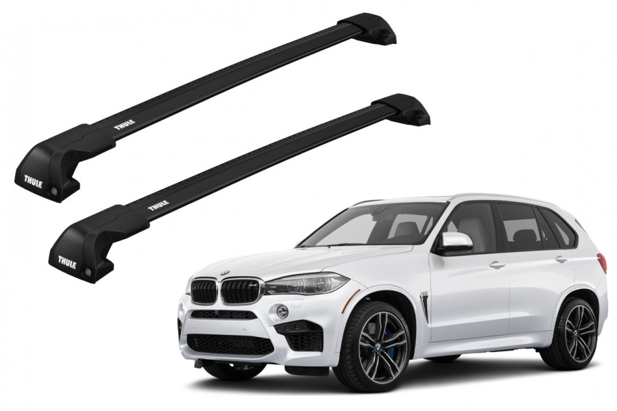 Barras THULE EDGE Flush para autos BMW X5 2014 a 2018 negro