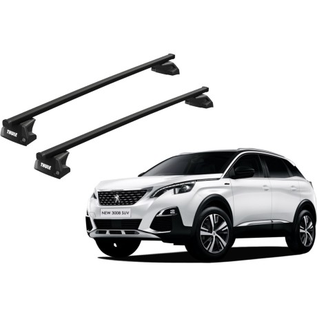 Barras THULE EVO SquareBar para autos PEUGEOT 3008 desde 2017 - 2023
