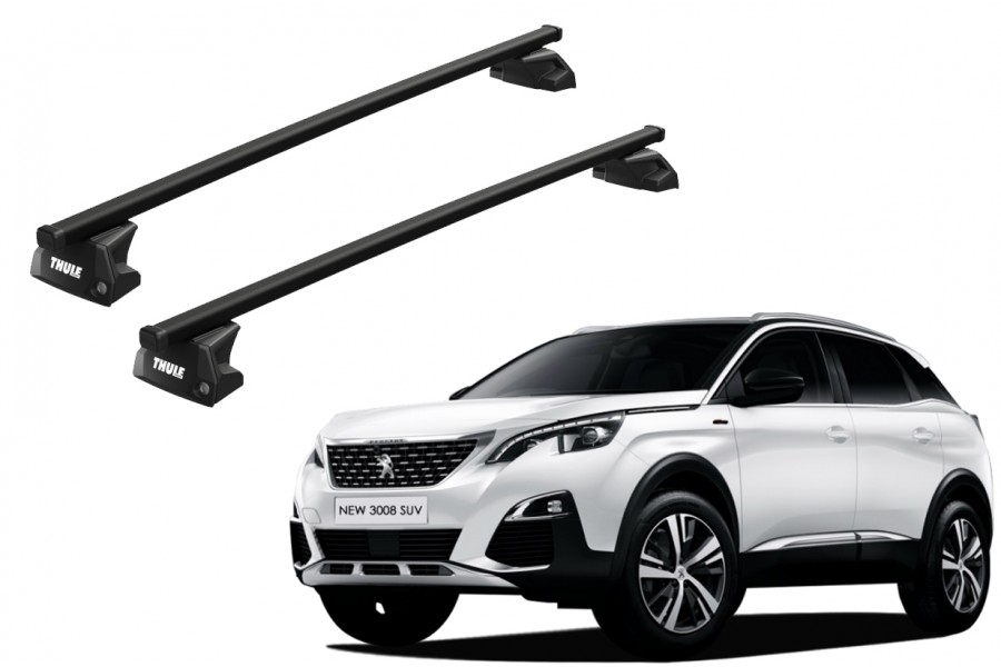 Barras THULE EVO SquareBar para autos PEUGEOT 3008 desde 2017 - 2023
