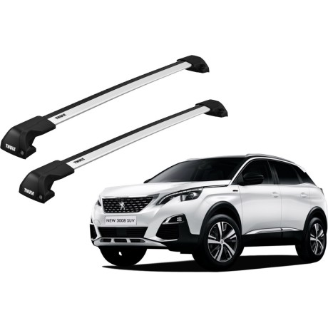 Barras THULE EDGE Flush para autos PEUGEOT 3008 desde 2017 - 2023