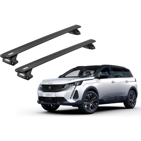 Barras THULE EVO WingBar para autos PEUGEOT 5008 desde 2017-2023 negro