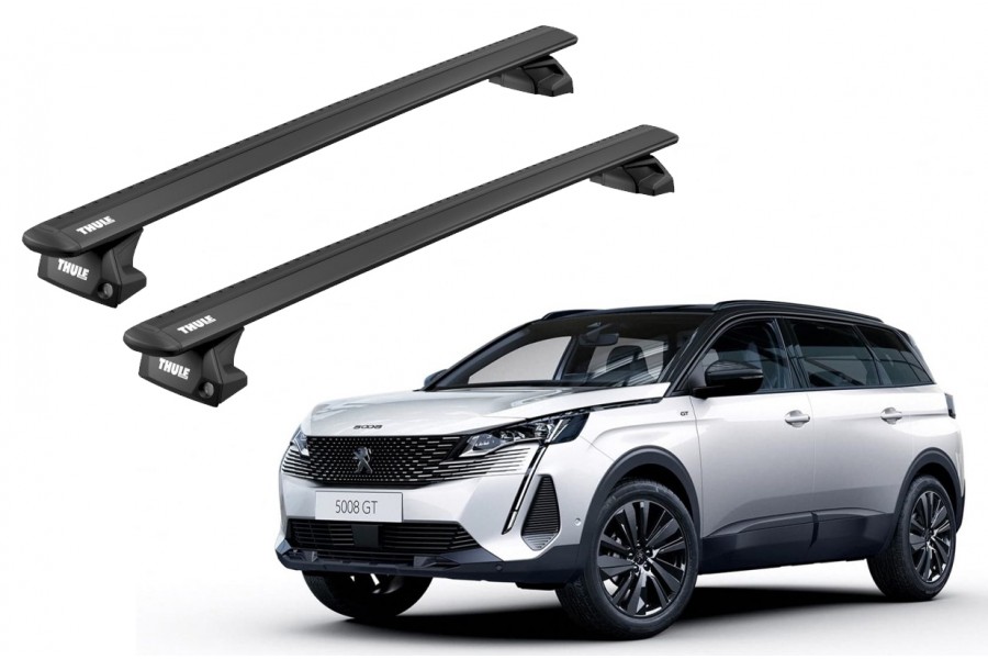 Barras THULE EVO WingBar para autos PEUGEOT 5008 desde 2017-2023 negro