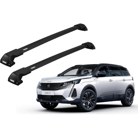 Barras THULE EDGE Flush para autos PEUGEOT 5008 desde 2017-2023 negro