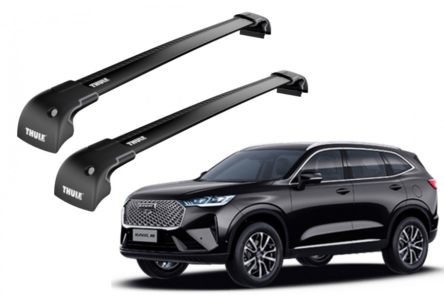 Barras THULE EDGE para autos GREAT WALL Haval H6 desde 2017 - 2025 negro
