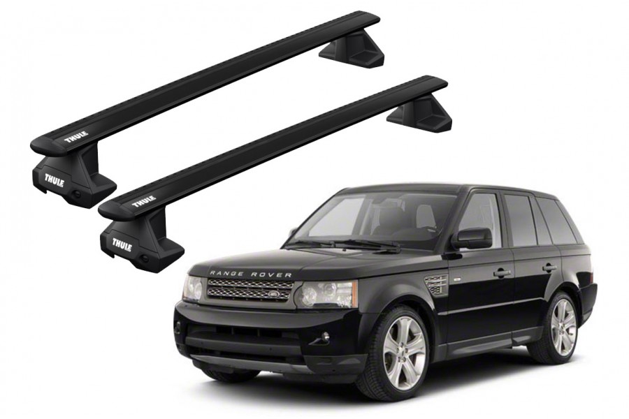 Barras THULE EVO WingBar para autos LAND ROVER Range Rover Sport 2004 a 2013 negro