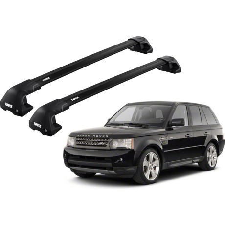 Barras THULE EDGE Flush para autos LAND ROVER Range Rover Sport 2004 a 2013 negro