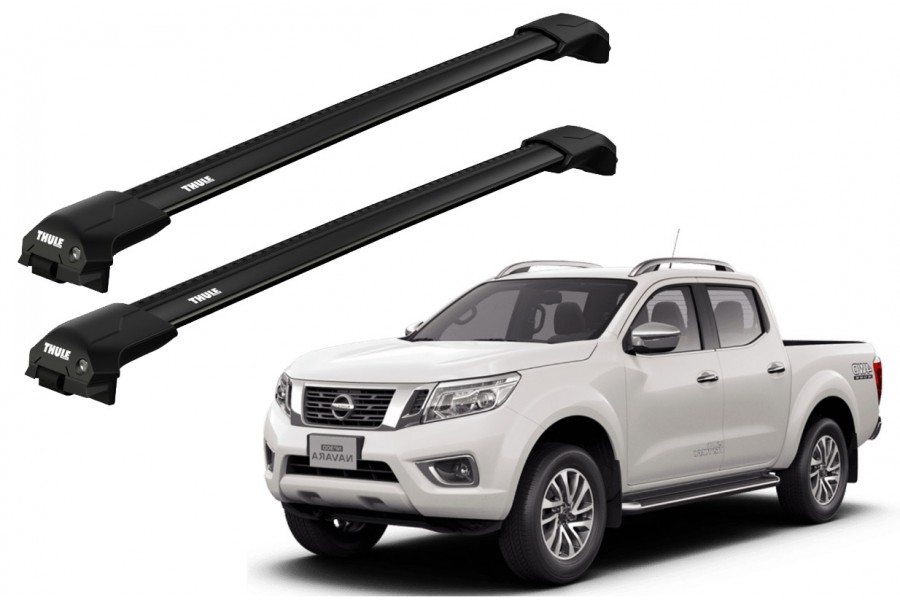 Barras THULE EDGE Flush para camioneta NISSAN Navara (D23) desde 2015 a 2022 negro