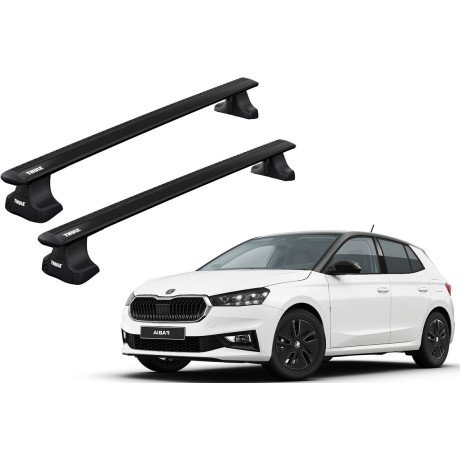 Barras THULE WingBar para autos SKODA Fabia desde 2015 negro