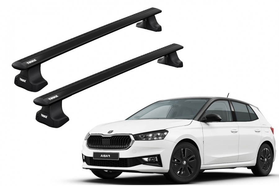 Barras THULE WingBar para autos SKODA Fabia desde 2015 negro