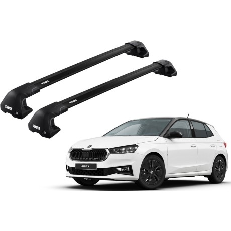 Barras THULE EDGE Flush para autos SKODA Fabia desde 2015 negro