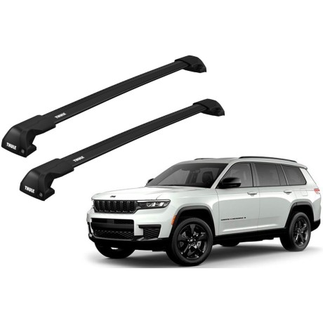 Barras THULE EDGE Flush para autos JEEP Grand Cherokee L desde 2021 negro