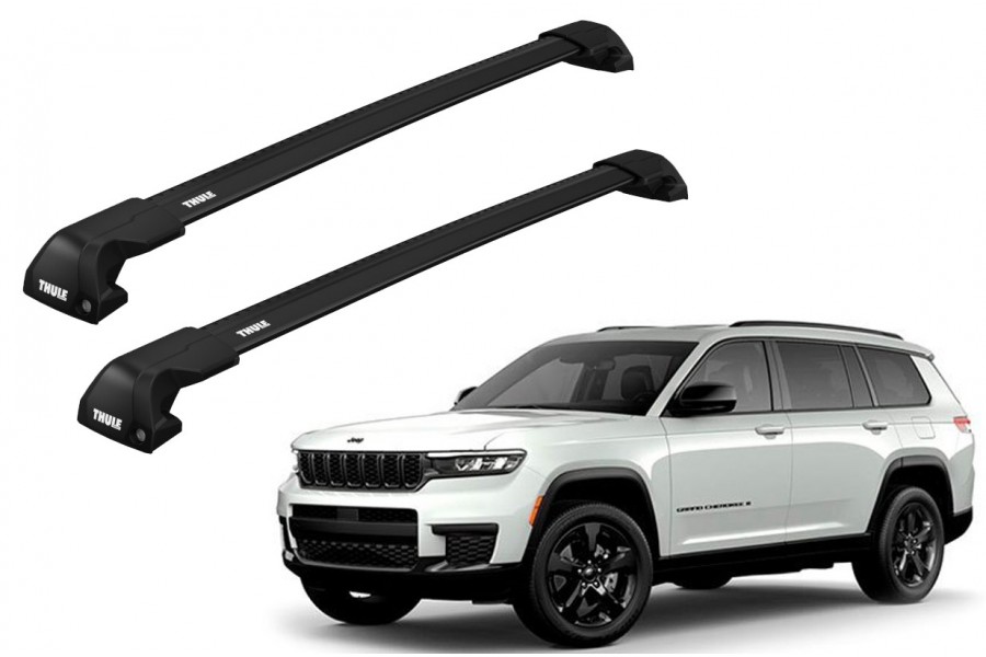 Barras THULE EDGE Flush para autos JEEP Grand Cherokee L desde 2021 negro