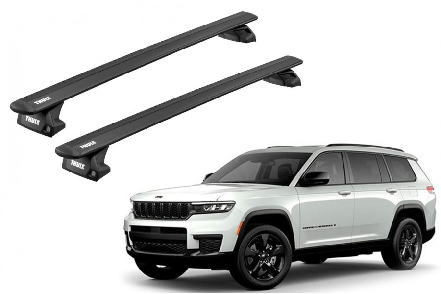 Barras THULE EVO WingBar para autos JEEP Grand Cherokee L desde 2021 negro