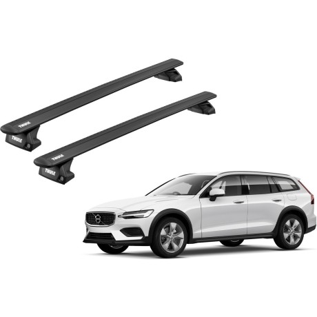 Barras THULE EVO WingBar para autos VOLVO V60 Cross Country desde 2019 - 2024 negro