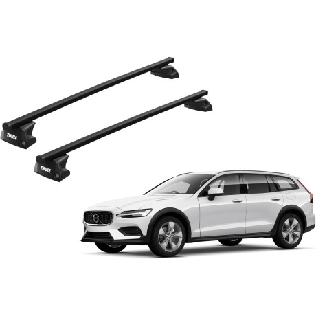 Barras THULE EVO SquareBar para autos VOLVO V60 Cross Country desde 2019 - 2024