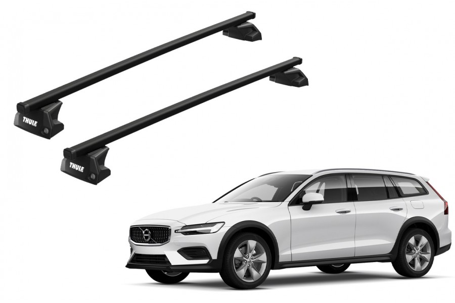 Barras THULE EVO SquareBar para autos VOLVO V60 Cross Country desde 2019 - 2024