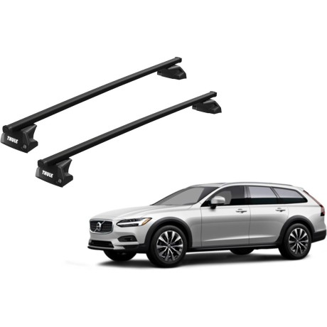Barras THULE EVO SquareBar para autos VOLVO V90 Cross Country desde 2017 - 2022