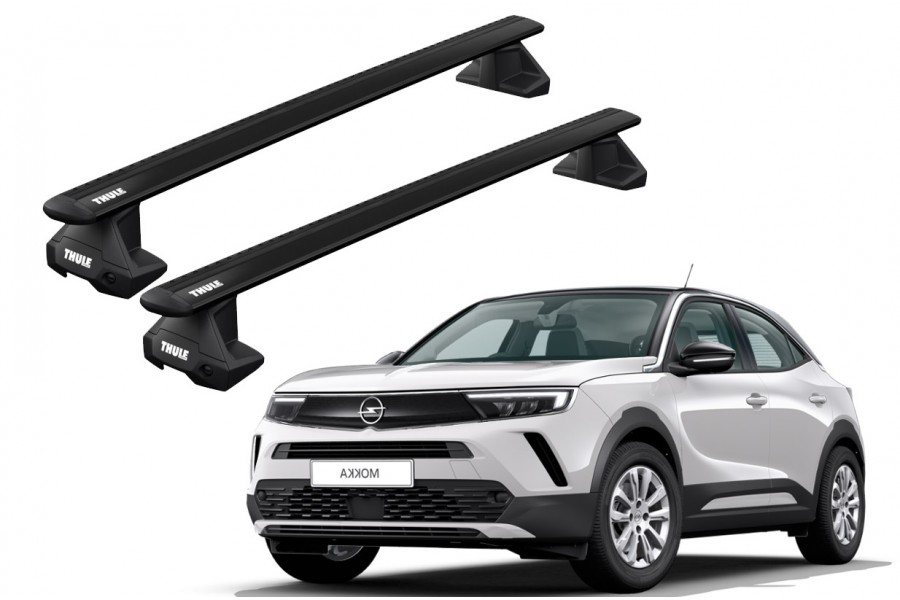 Barras THULE EVO WingBar para autos OPEL Mokka (B) desde 2021 negro