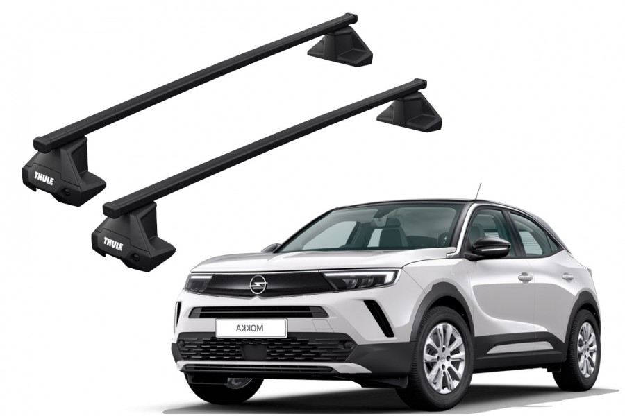 Barras THULE EVO SquareBar para autos OPEL Mokka (B) desde 2021