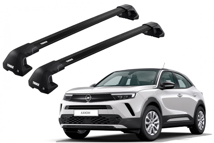 Barras THULE EDGE Flush para autos OPEL Mokka (B) desde 2021 negro