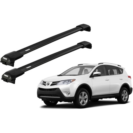 Barras THULE EDGE Flush para autos TOYOTA RAV 4 2013 a 2015 negro
