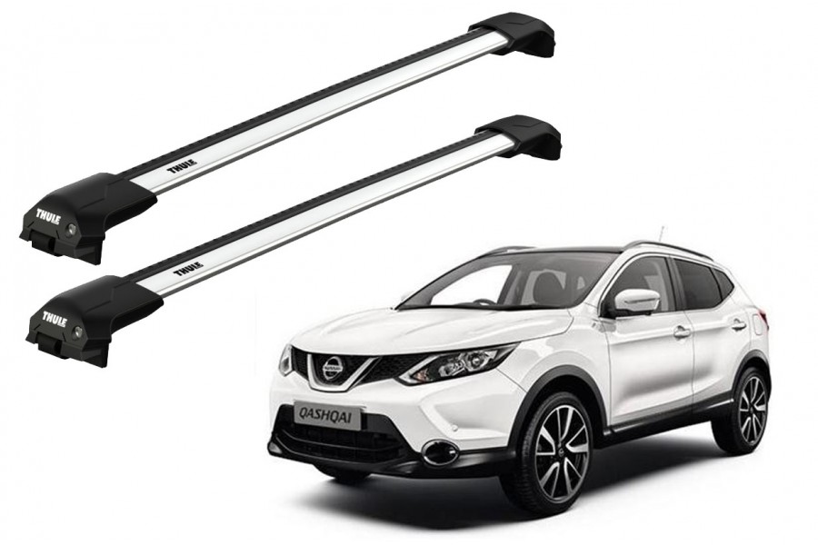Barras THULE EDGE Flush para autos NISSAN Qashqai 2014 a 2022