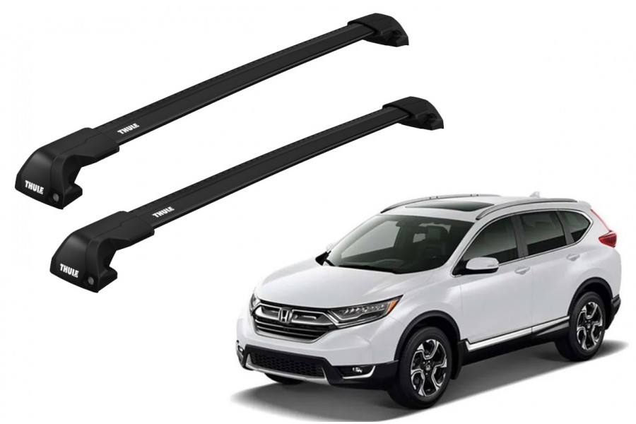 Barras THULE EDGE Flush para autos HONDA CR-V desde 2019 - 2022 negro