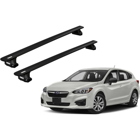 Barras THULE EVO WingBar para autos SUBARU Impreza MK-IV 2012 a 2016 negro