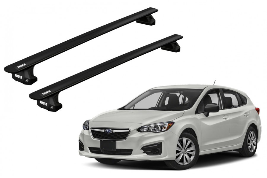 Barras THULE EVO WingBar para autos SUBARU Impreza MK-IV 2012 a 2016 negro