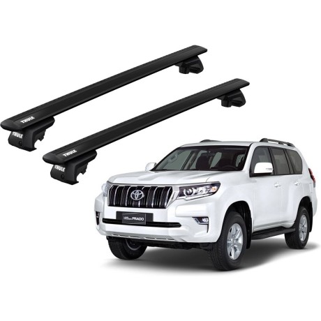 Barras THULE EVO WingBar para autos TOYOTA Land Cruiser Prado desde 2009 al 2023 negro