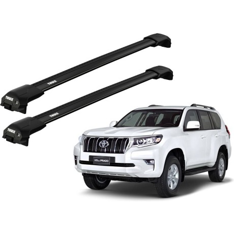 Barras THULE EDGE Flush para autos TOYOTA Land Cruiser Prado desde 2009 al 2023 negro