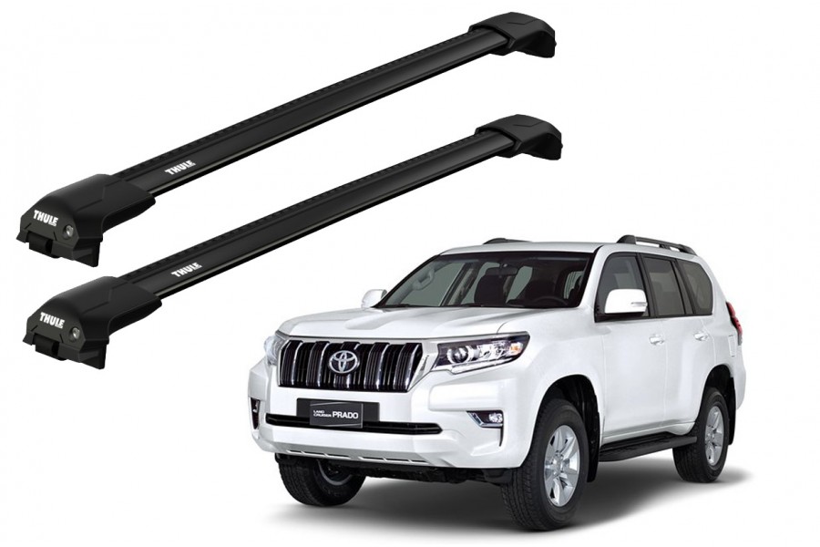 Barras THULE EDGE Flush para autos TOYOTA Land Cruiser Prado desde 2009 al 2023 negro