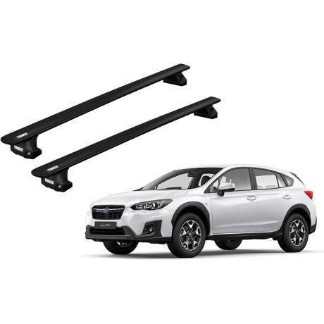 Barras THULE EVO WingBar para autos SUBARU XV 2012 a 2017 negro