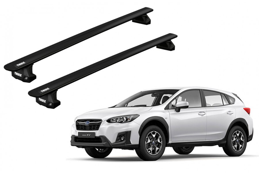 Barras THULE EVO WingBar para autos SUBARU XV 2012 a 2017 negro