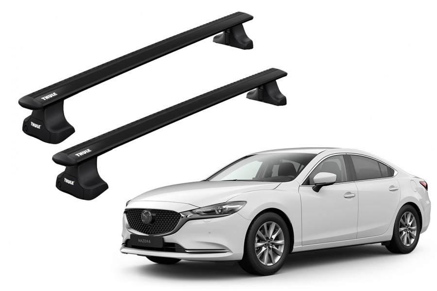 Barras THULE WingBar para autos MAZDA 6 desde 2013 negro