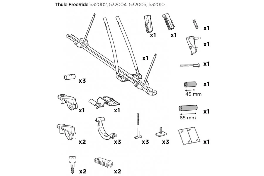 Porta Bicicleta | FreeRide 532 (incluye T-track) | 1 Bici |T