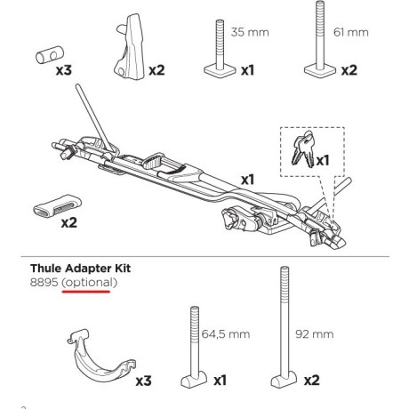 Porta bicicletas techo Thule PRORIDE BLACK | 598B