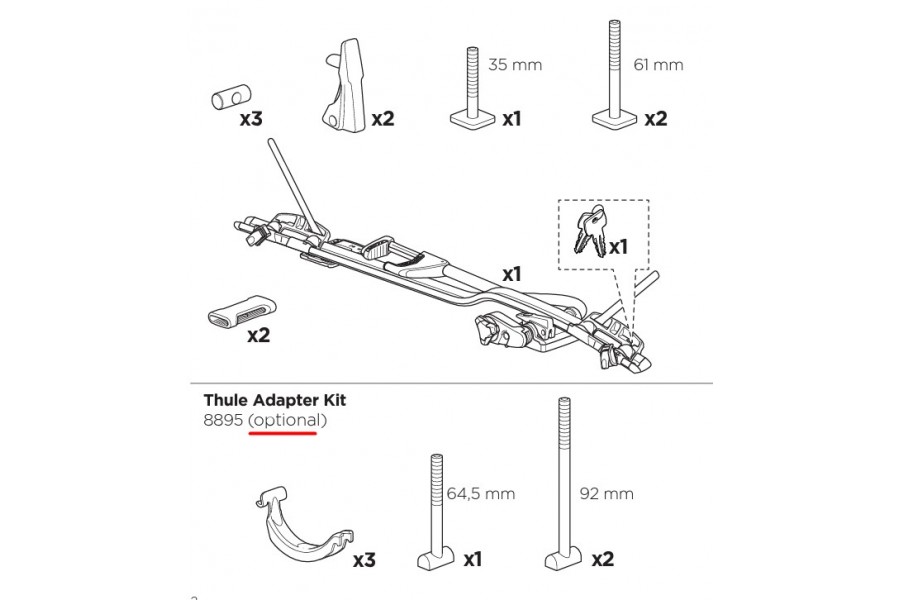 Porta bicicletas techo Thule PRORIDE BLACK | 598B
