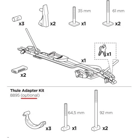 Porta bicicletas techo Thule PRORIDE BLACK | 598B