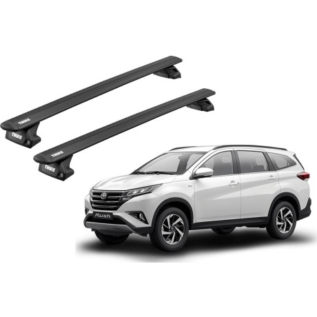 Barras THULE EVO WingBar para autos TOYOTA Rush desde 2018-2024 negro