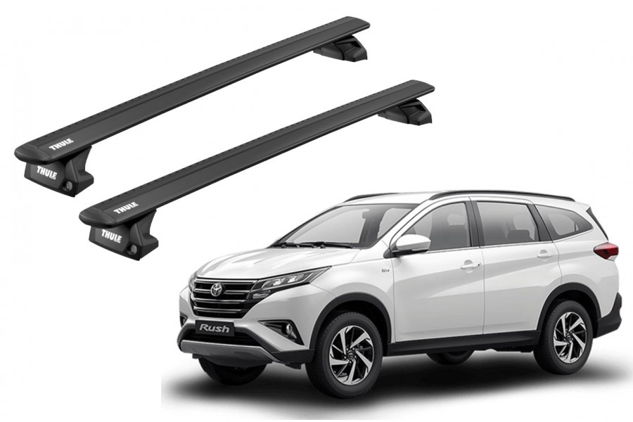 Barras THULE EVO WingBar para autos TOYOTA Rush desde 2018-2024 negro