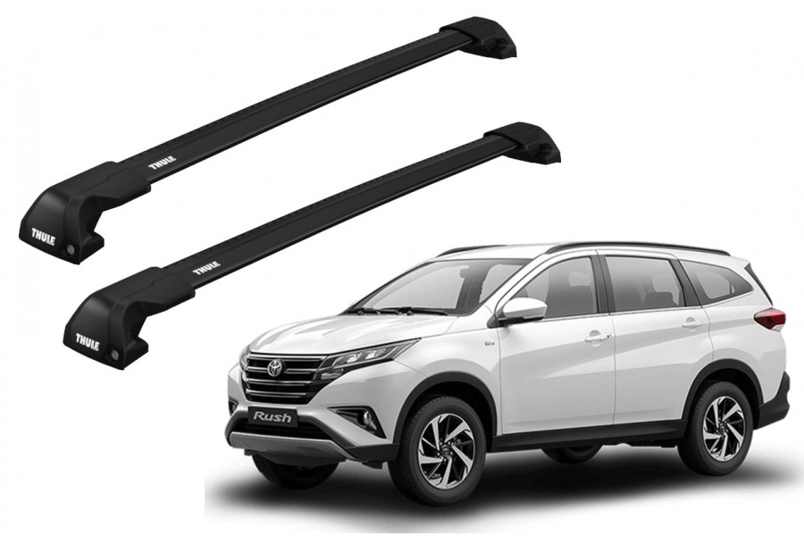 Barras THULE EDGE Flush para autos TOYOTA Rush desde 2018-2024 negro