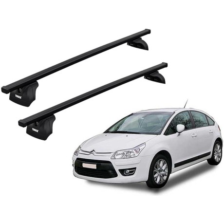 Barras THULE SquareBar para autos CITROEN C4 2005 a 2010