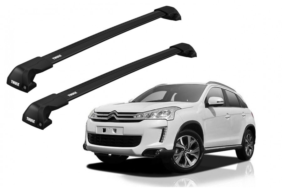 Barras THULE EDGE Flush para autos CITROEN C4 Aircross desde 2012 negro
