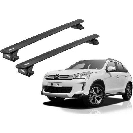 Barras THULE EVO WingBar para autos CITROEN C4 Aircross desde 2012 negro