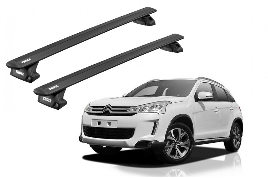 Barras THULE EVO WingBar para autos CITROEN C4 Aircross desde 2012 negro