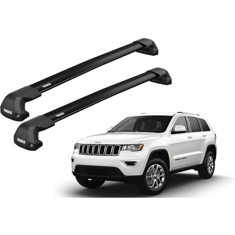 Barras THULE EDGE Flush para autos JEEP Grand Cherokee 2011 a 2021 negro